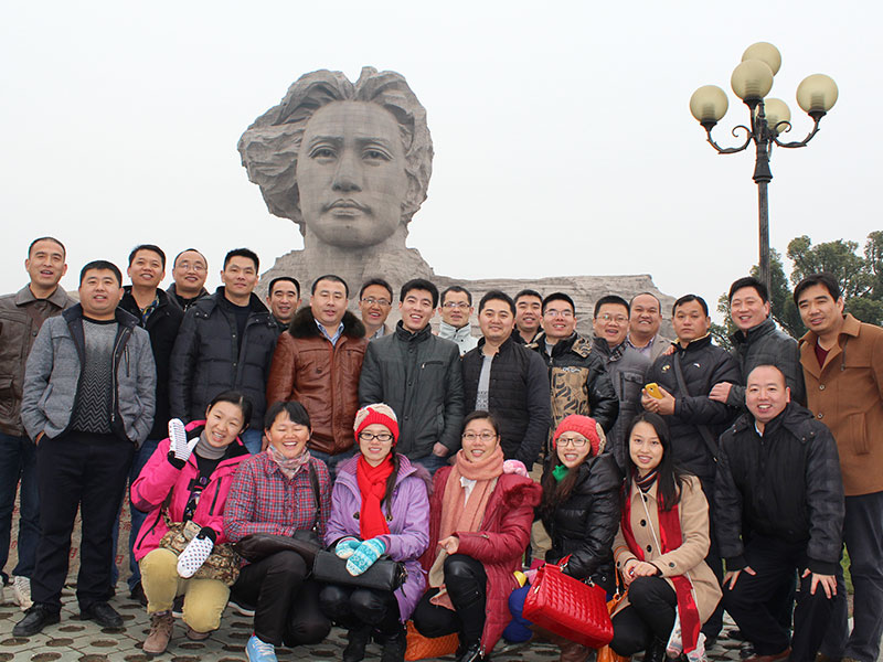 長(zhǎng)沙橘子洲頭合影